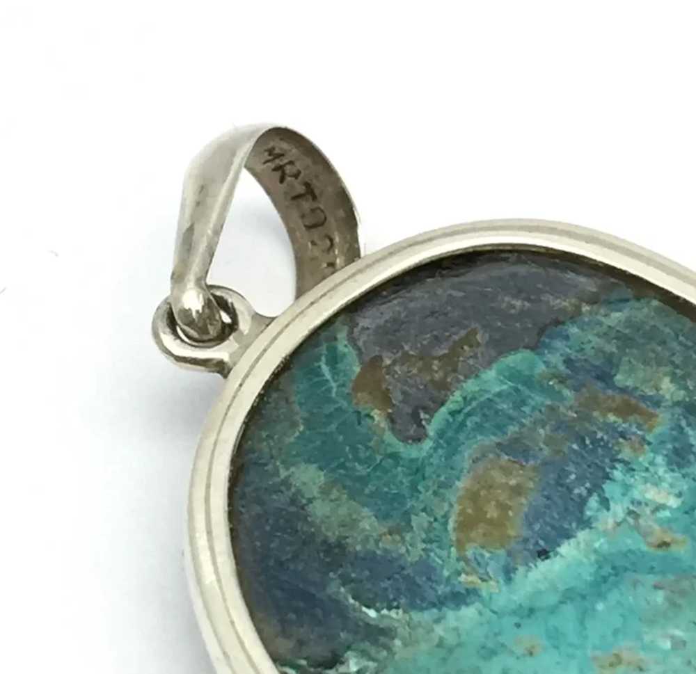 Shattuckite Cabochon Pendant - Sterling Silver - image 4