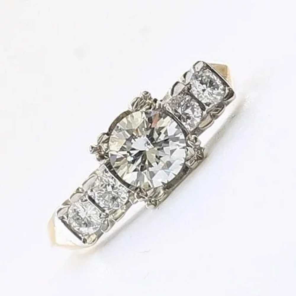 Lady's Vintage 14K Diamond Engagement Ring - image 3