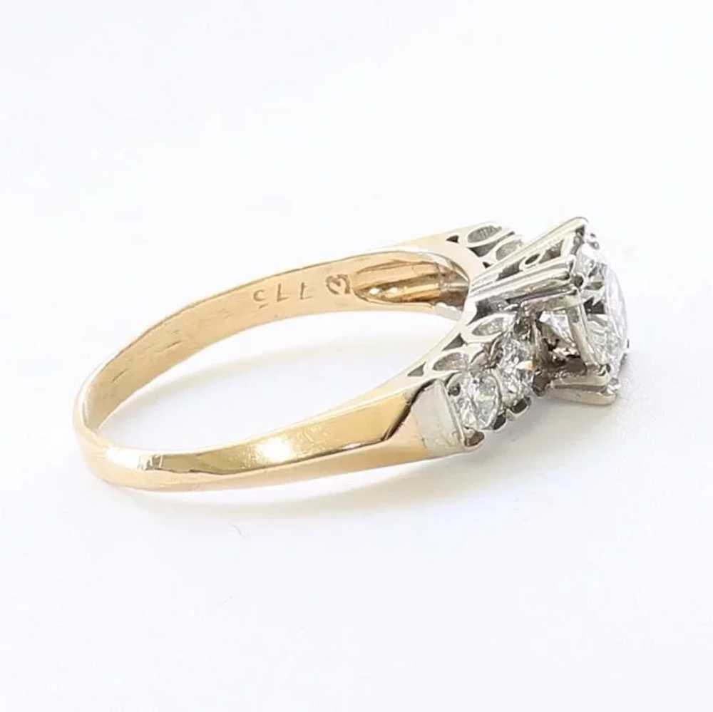 Lady's Vintage 14K Diamond Engagement Ring - image 4