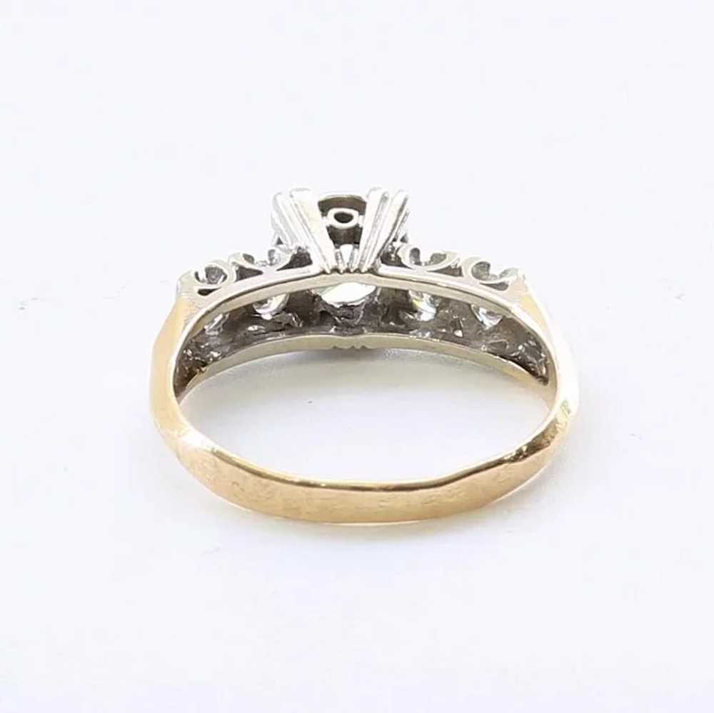 Lady's Vintage 14K Diamond Engagement Ring - image 7