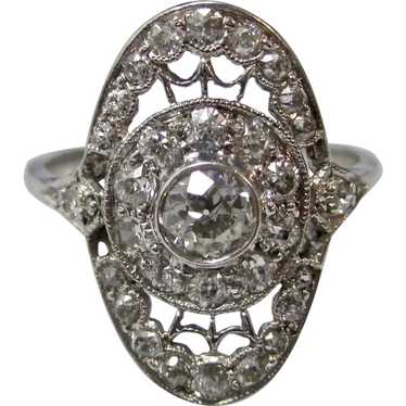 Antique Edwardian Diamond Engagement Wedding Ring… - image 1
