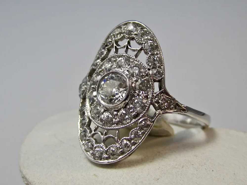 Antique Edwardian Diamond Engagement Wedding Ring… - image 2