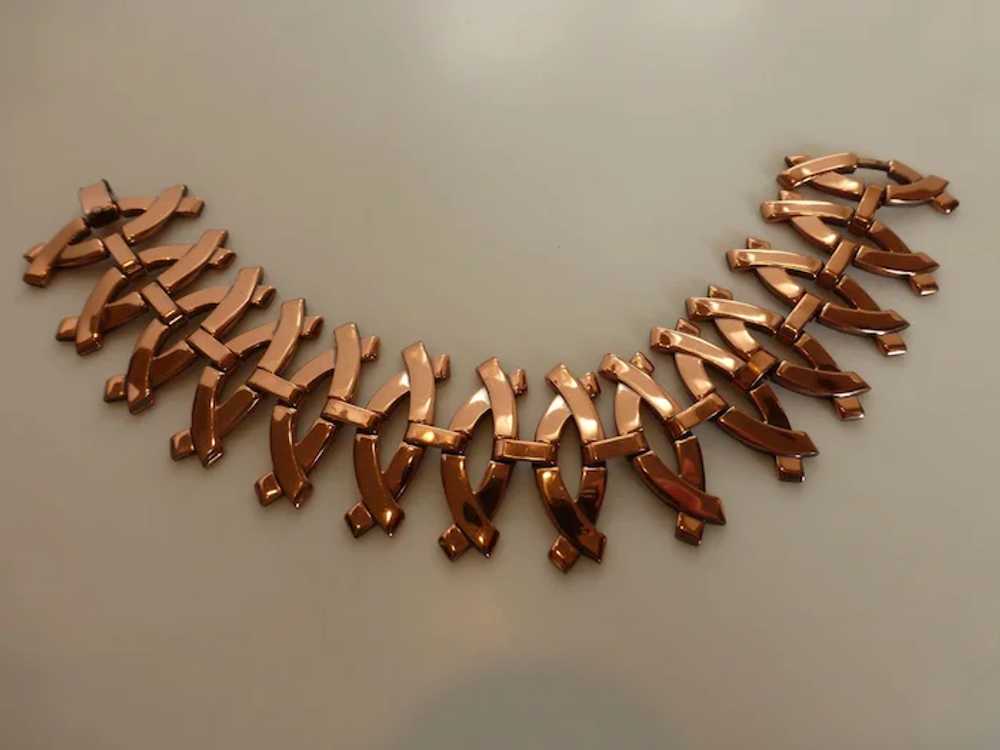 Renoir Modernist Copper Link Bracelet MINT - image 2