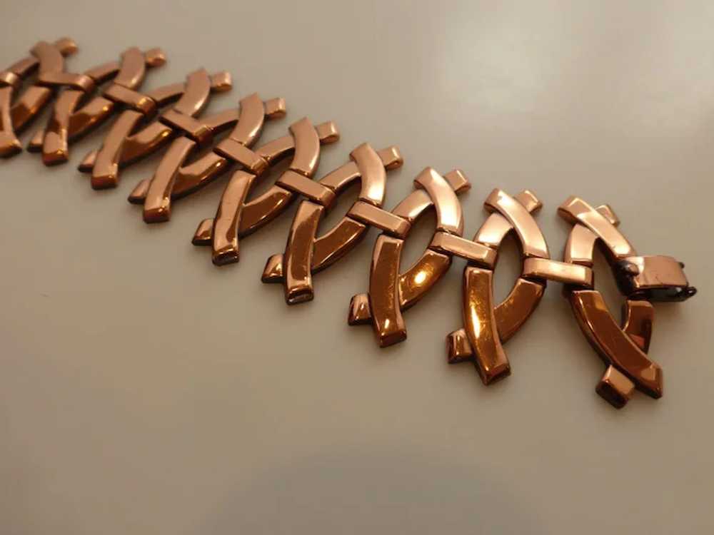 Renoir Modernist Copper Link Bracelet MINT - image 3