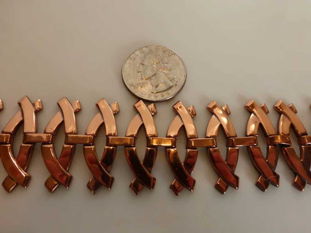 Renoir Modernist Copper Link Bracelet MINT - image 4