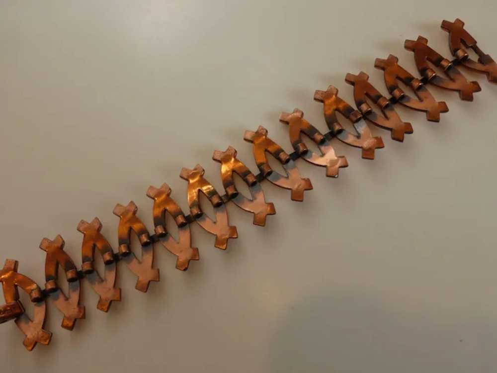 Renoir Modernist Copper Link Bracelet MINT - image 5