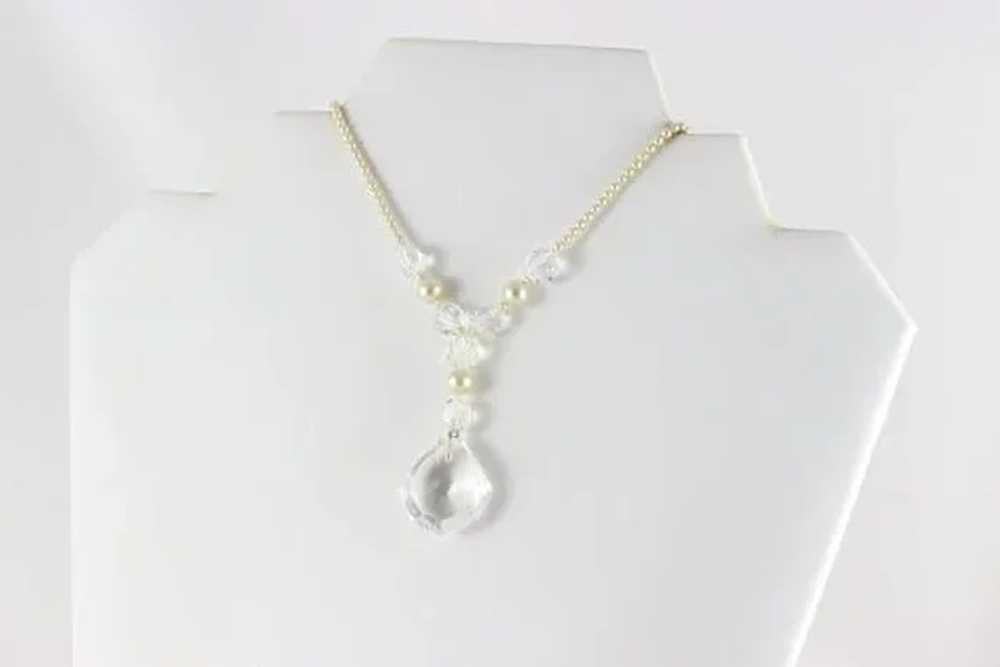 Sterling Silver Cultured Seed Pearl and Crystal N… - image 7