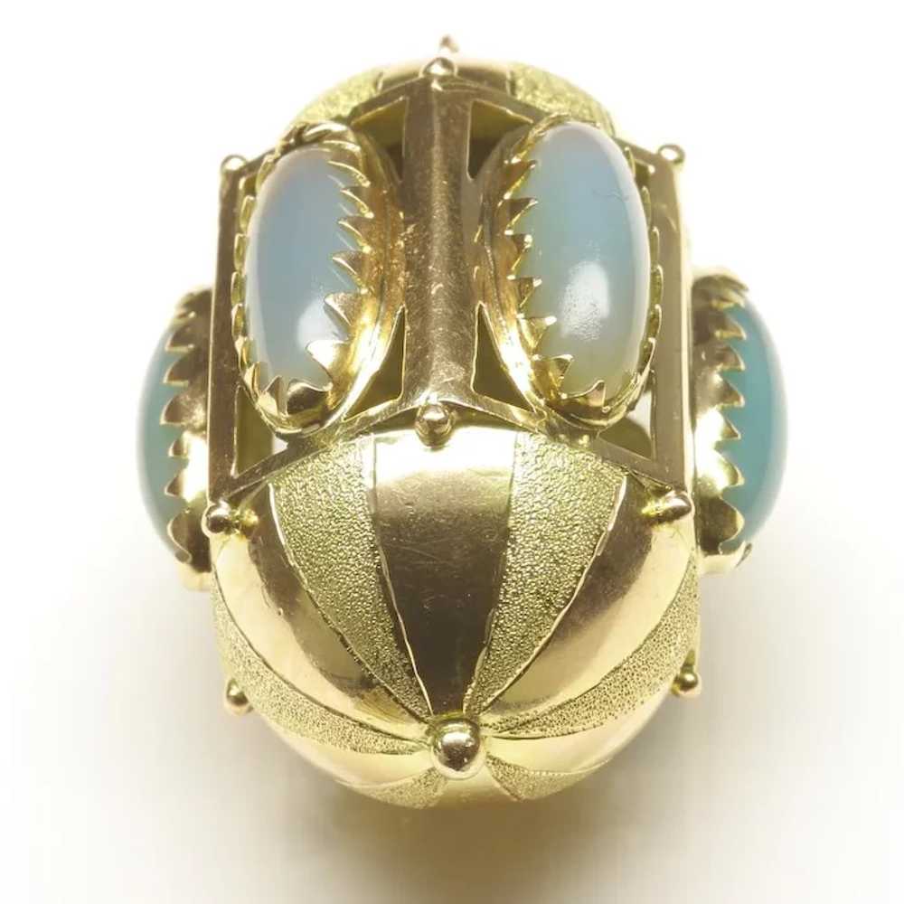 Large 14-Karat Gold Egg-Shaped Pendant or Charm, … - image 3