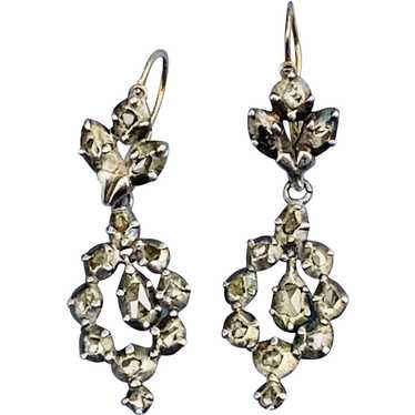 Georgian Rose Cut Diamond Earrings