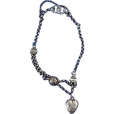 9 Carat Heart Bracelet, Late Victorian - image 1