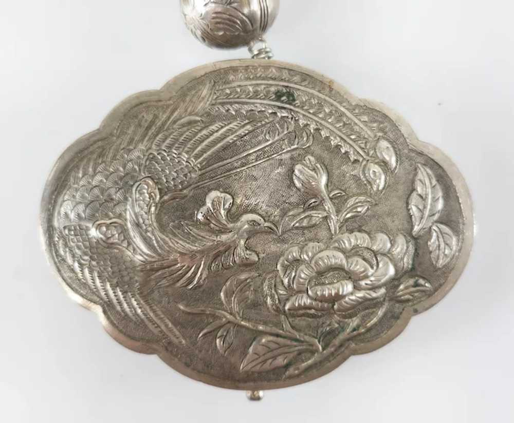 Chinese Necklace With Silver Phoenix Pendant - image 3