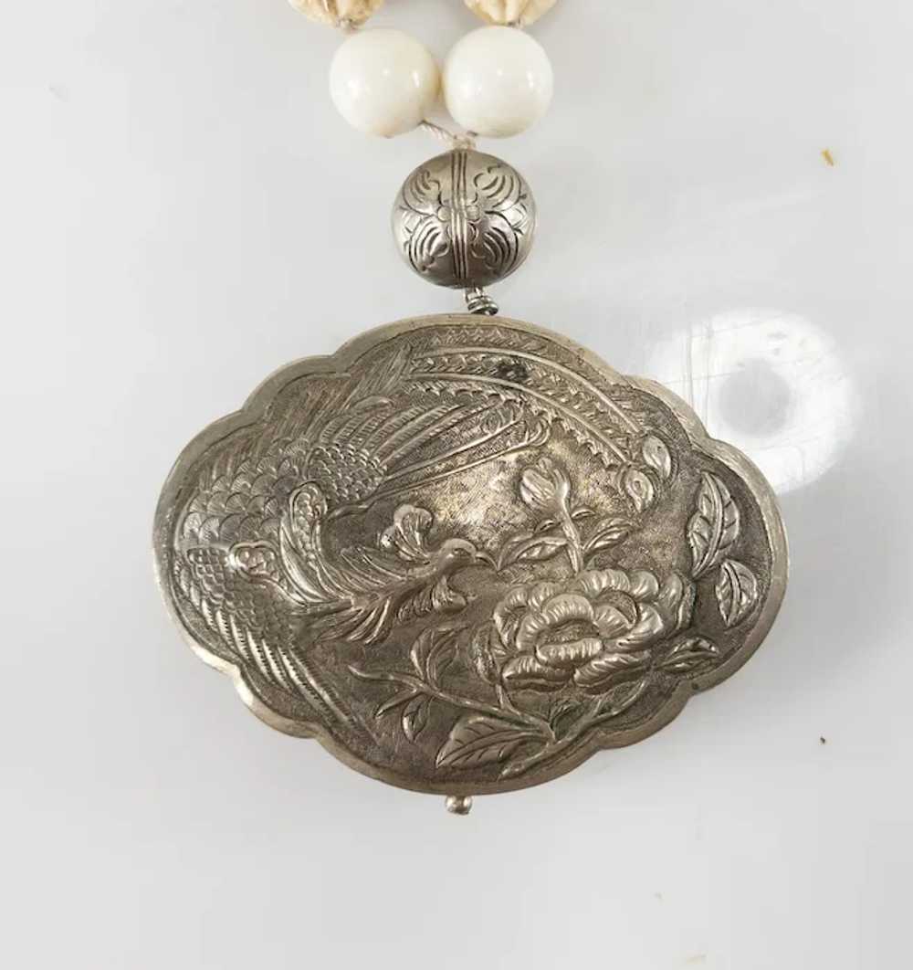 Chinese Necklace With Silver Phoenix Pendant - image 4