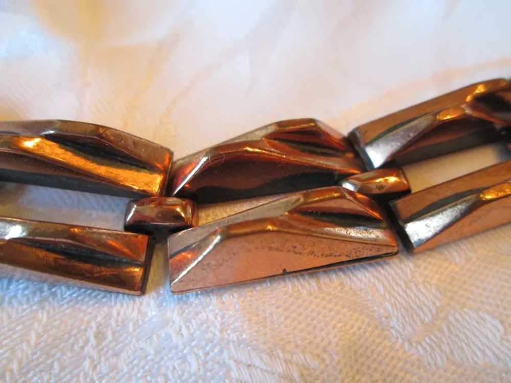 Renoir Seven-link Copper Bracelet & Earrings - image 4