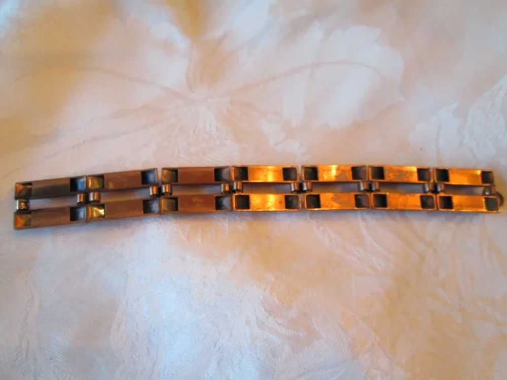 Renoir Seven-link Copper Bracelet & Earrings - image 5