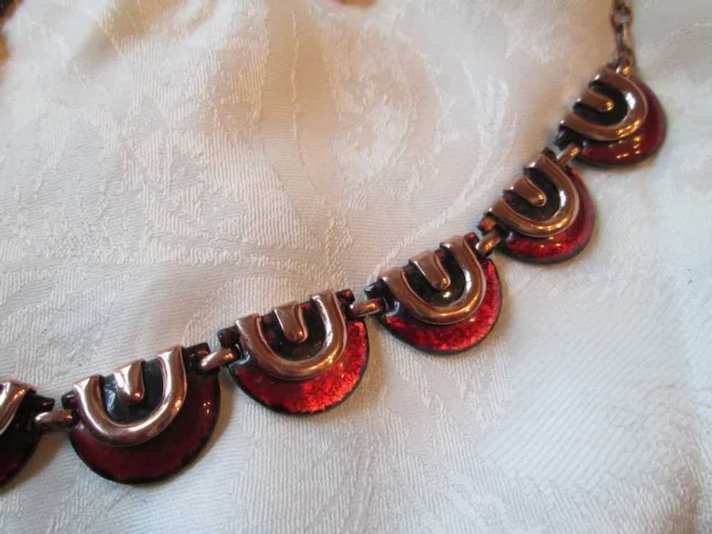 Matisse Red "Circus" Necklace and Earrings - image 5