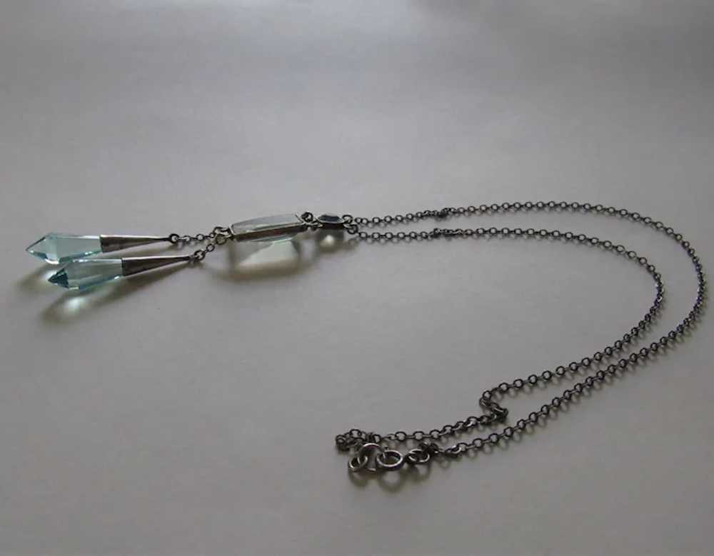 Antique Art Deco Crystal Negligee Sterling Silver - image 6
