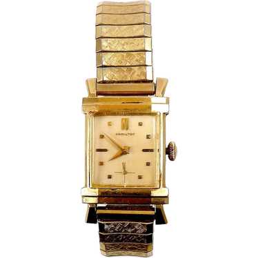 Hamilton Berkshire Men's Wrist Watch, 14K Yellow … - image 1