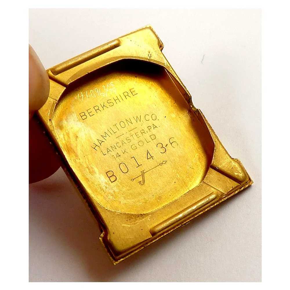 Hamilton Berkshire Men's Wrist Watch, 14K Yellow … - image 5