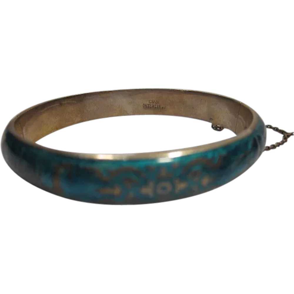 Sterling Silver Cloisonne Siam bracelet - image 1
