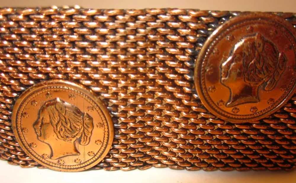 Vintage Mesh Coin Bracelet - image 4
