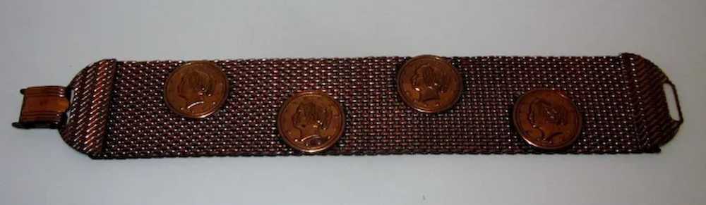 Vintage Mesh Coin Bracelet - image 8