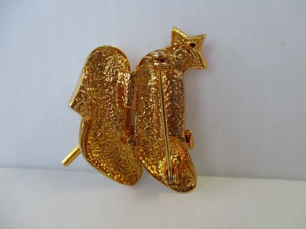 Dorothy Wizard of Oz Slippers Wand Brooch Vintage - image 8