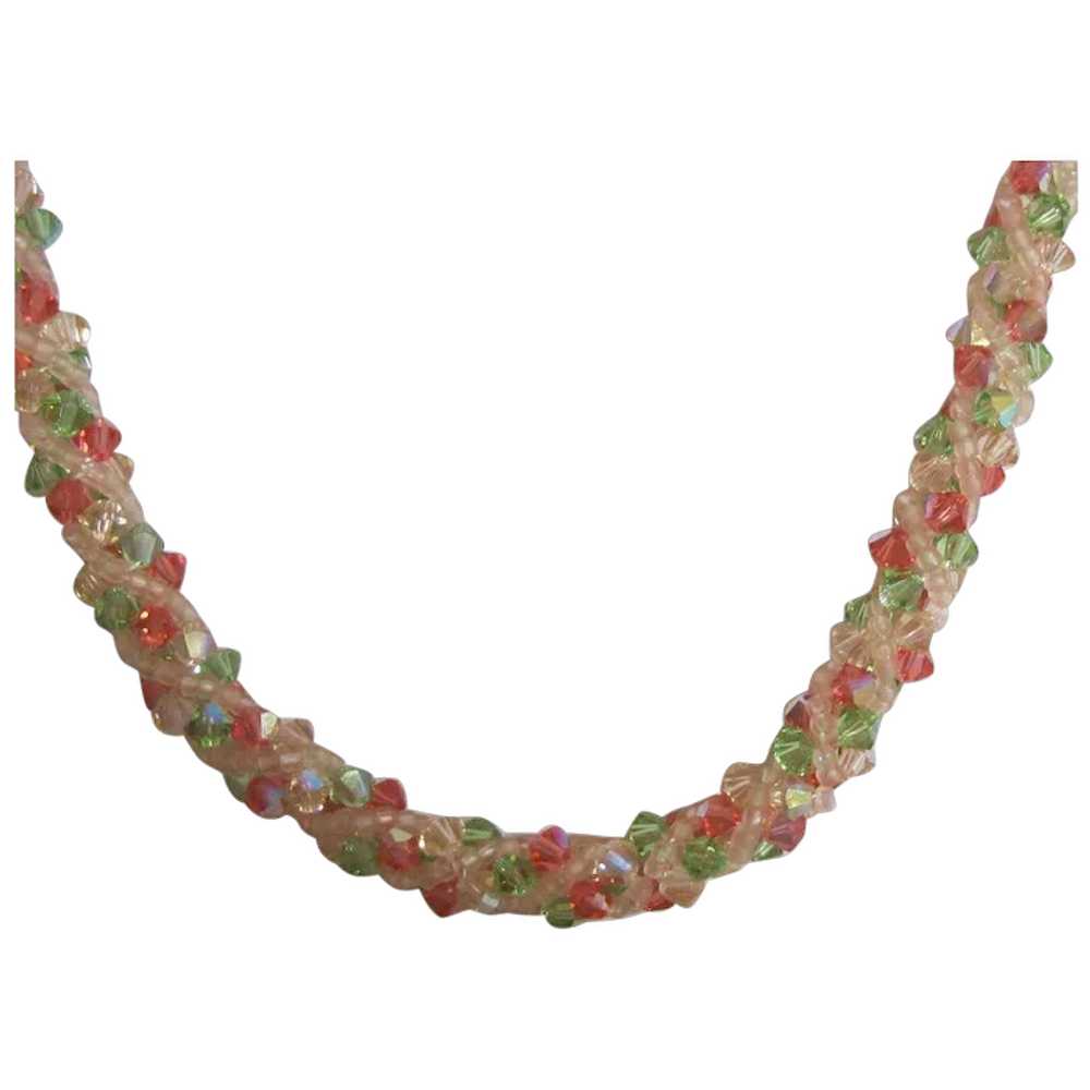 Vintage Glass Bead Necklace - image 1
