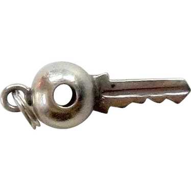 Vintage Sterling Silver Key Charm