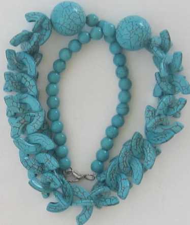 Striking Vintage Ceramic Necklace - image 1