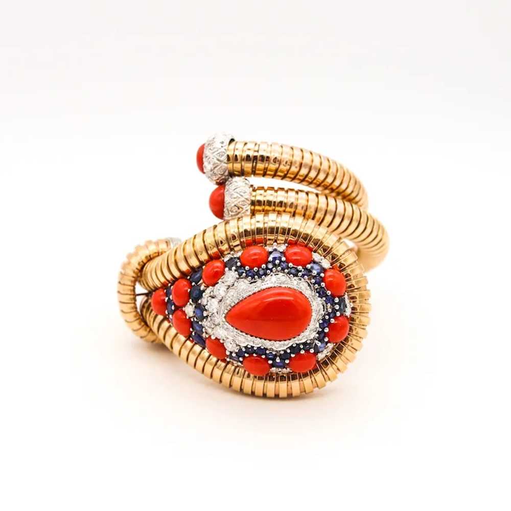 Italian 1970 Retro Tubogas Bangle-Bracelet in 18 … - image 2