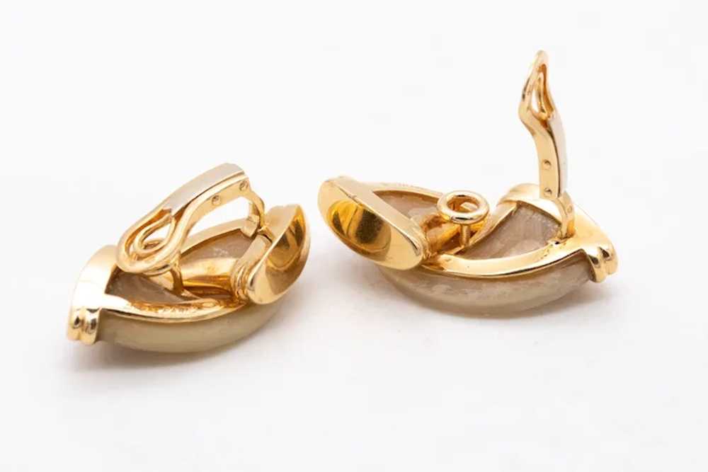 Bry of Paris 1970 rare French earrings in 18 kt y… - image 3