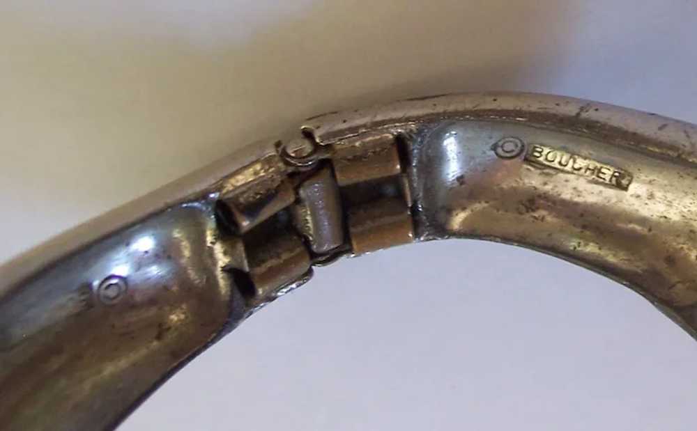 Boucher Swirl & Ball Knot Clamper Bracelet Silver… - image 7