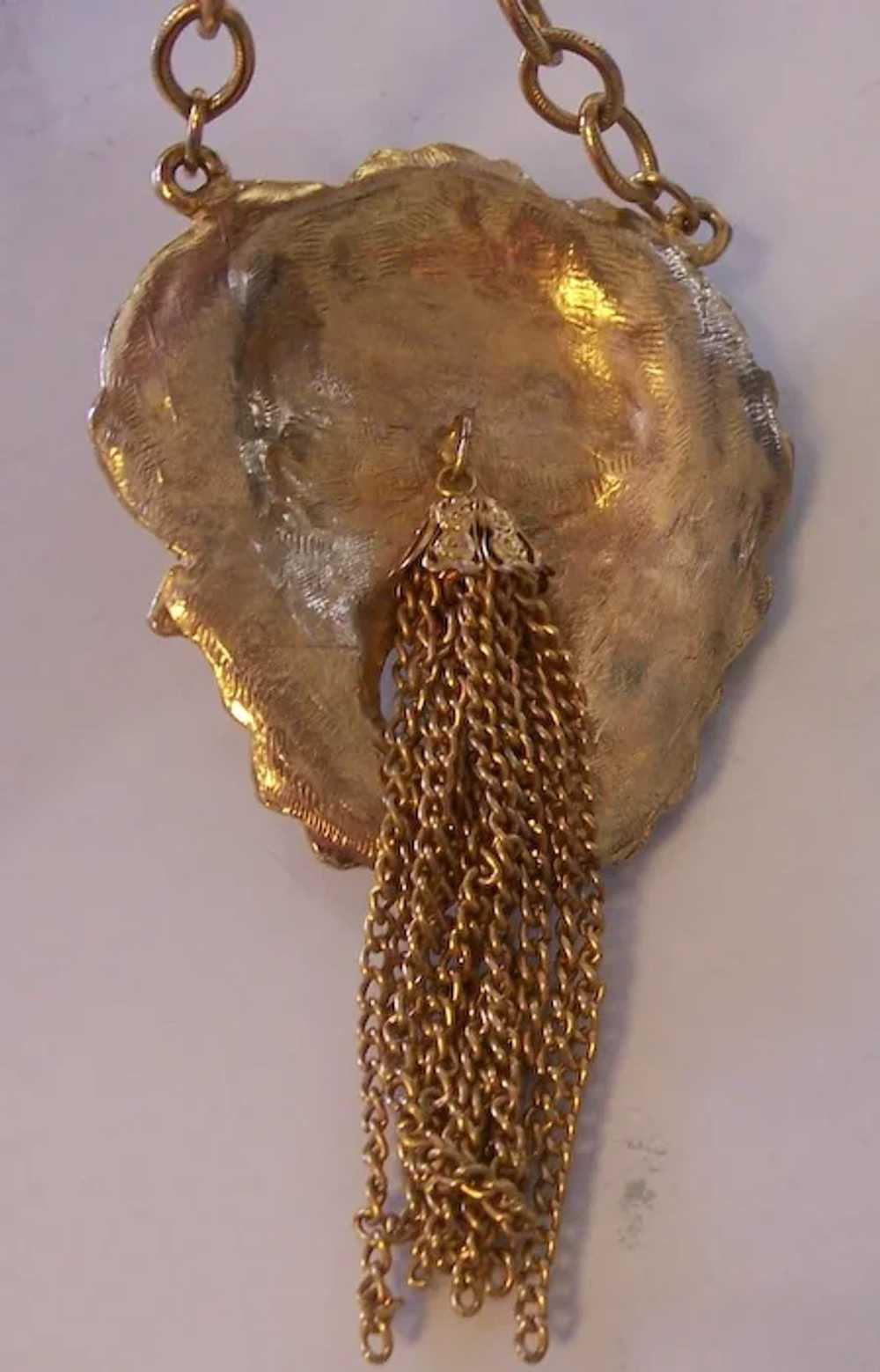 Missmister Brass Gold Plated Khatu Shyam Chain Pendant Hindu God Templ