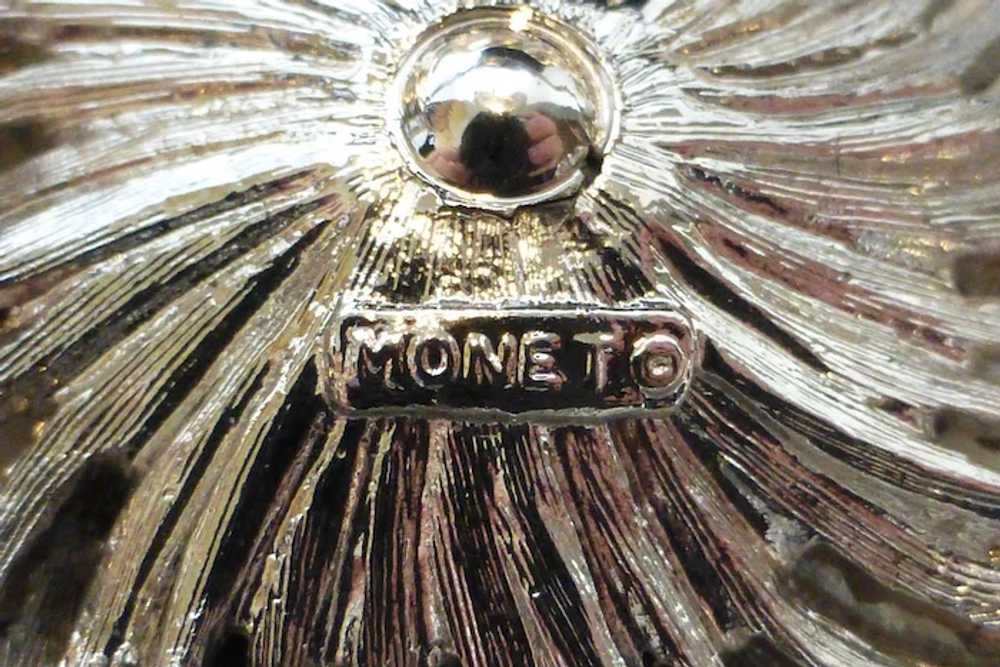 Vintage Monet Pinwheel Brooch Signed - image 8