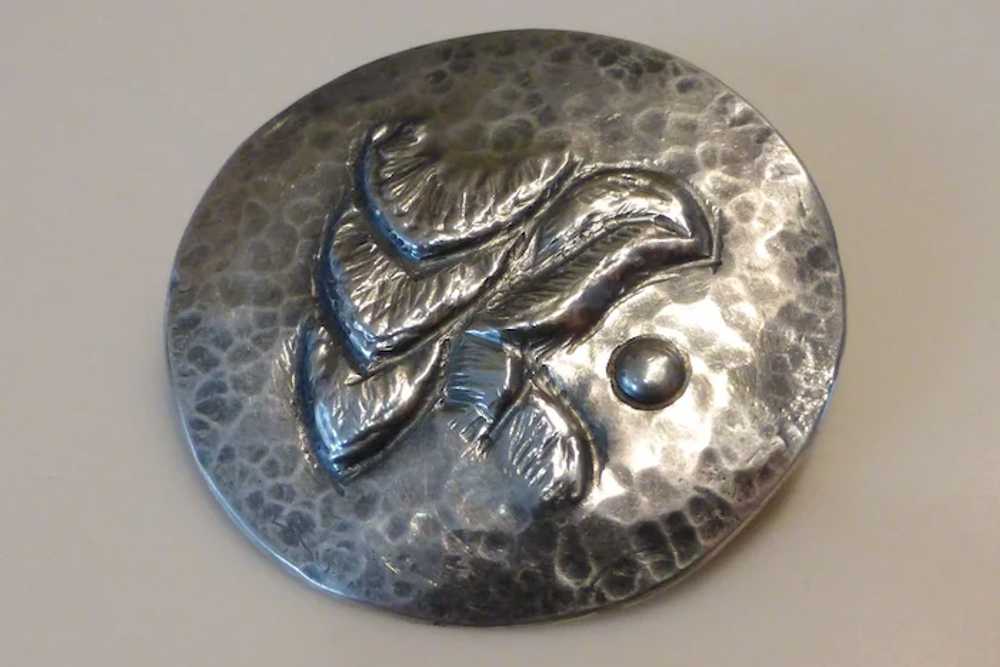 1920’s Arts & Crafts 800 Silver Hand Wrought Mode… - image 3