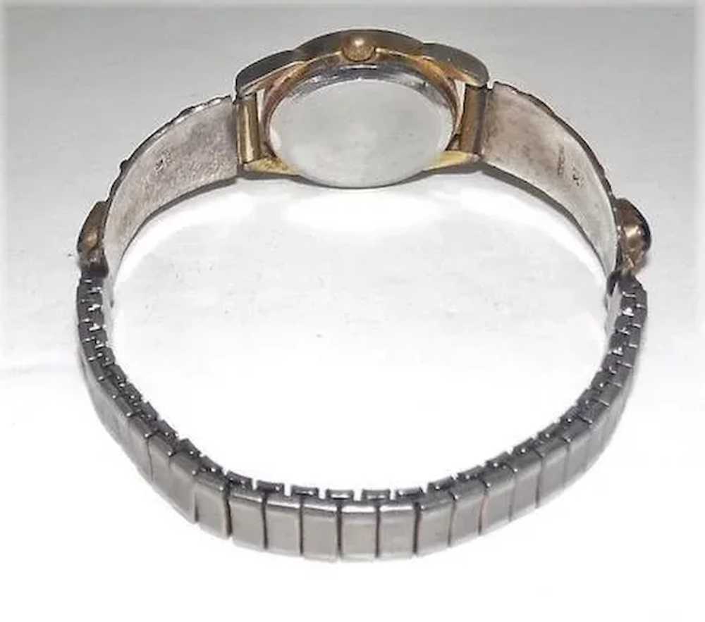 Art Noveau Sterling Watch Band & Watch - Marked R… - image 5