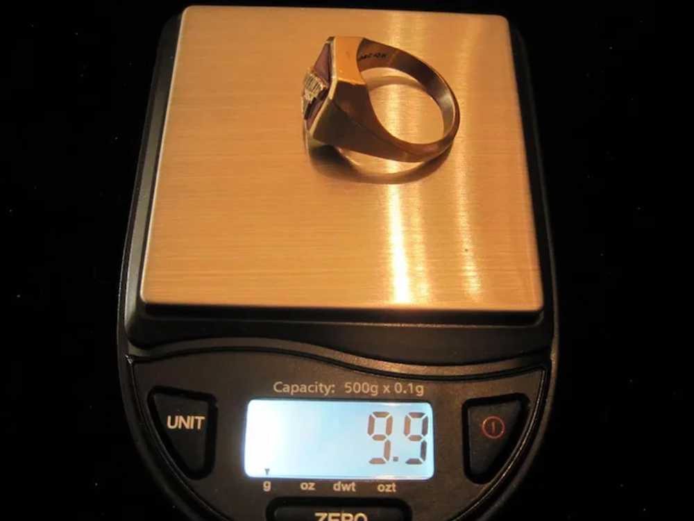 10KT Yellow Gold "Beneficial" Ring - Size 8.75 - image 5