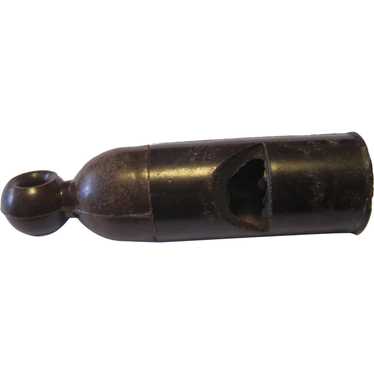 Vintage Black Whistle Pendant - 2 1/2" Long - image 1