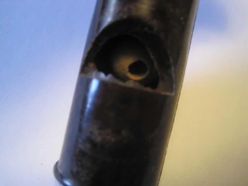 Vintage Black Whistle Pendant - 2 1/2" Long - image 5