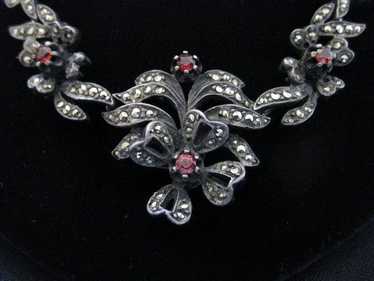 Rare Antique Spessartite Garnet Necklace - image 1