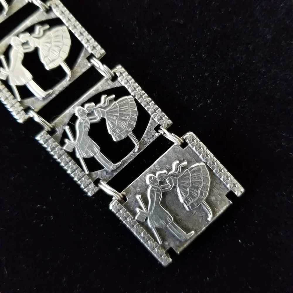 Antique Victorian Sterling Silver Sweetheart Cour… - image 3