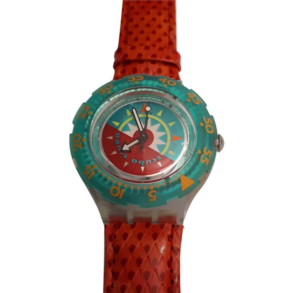 Swatch Watch Tipping Compass SDK111 Scuba 200M 19… - image 1