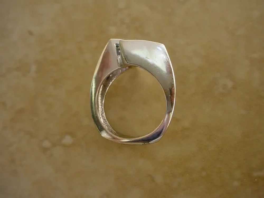 Beautiful  14K White Gold Ring, 1.5 Carat Aquamar… - image 5