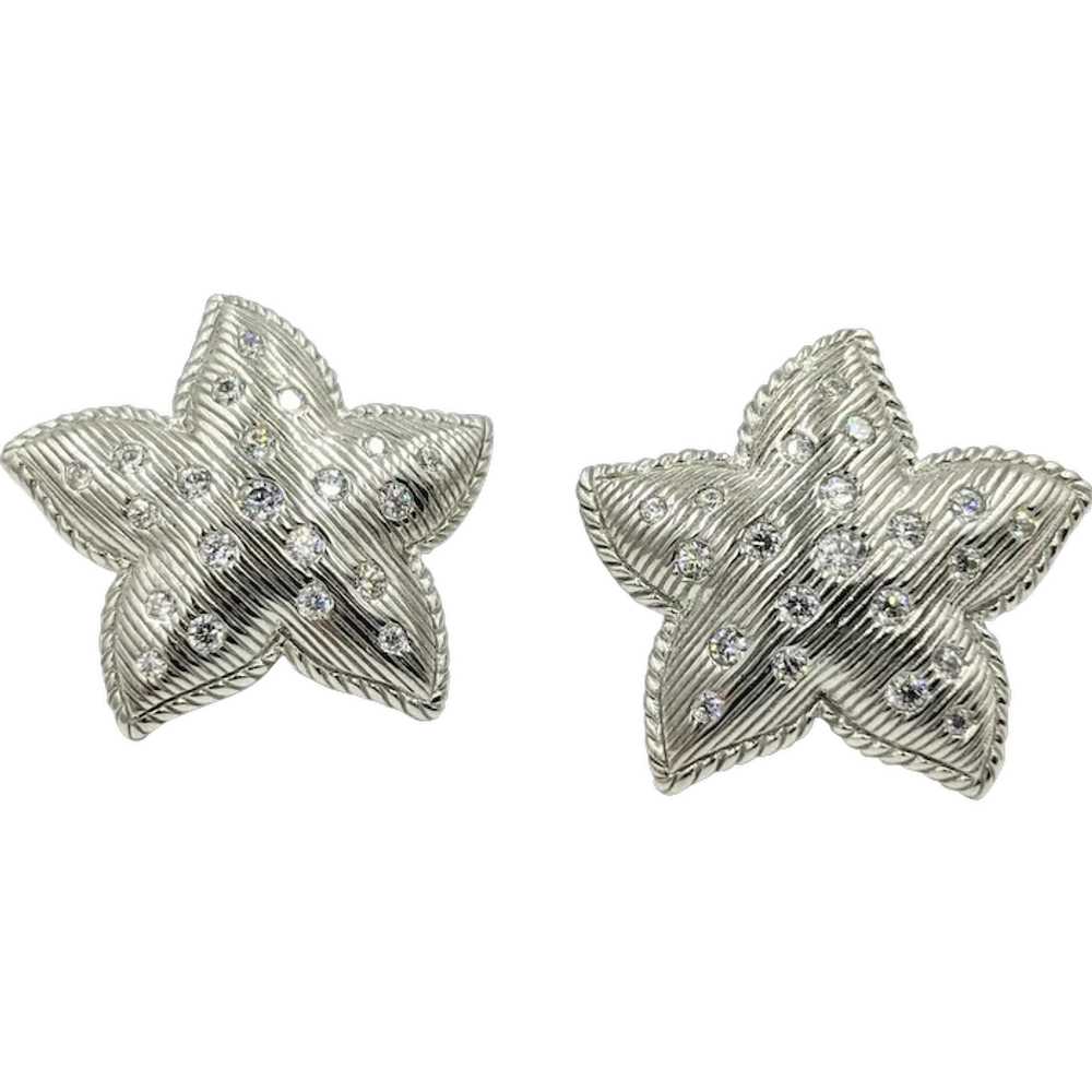 Judith Ripka Sterling Silver Starfish Vintage Fre… - image 1