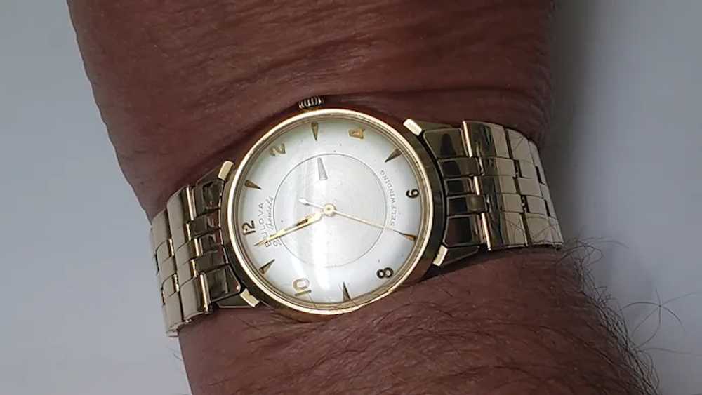 Mens Vintage Bulova 23 Jewels Automatic 14k Solid… - image 8