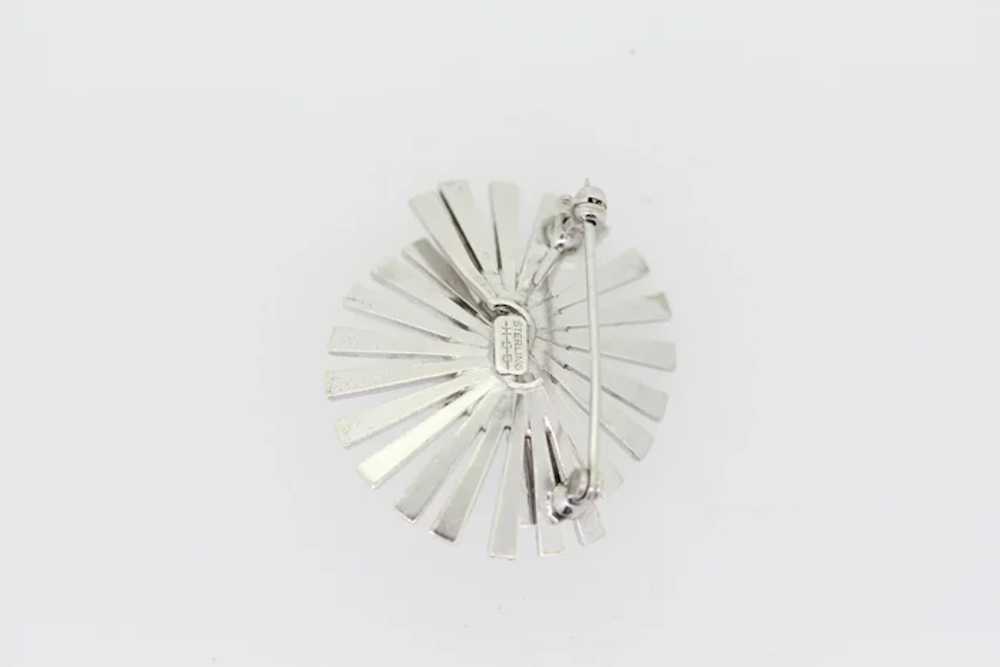 Sterling Silver Freeform Design Brooch - image 2