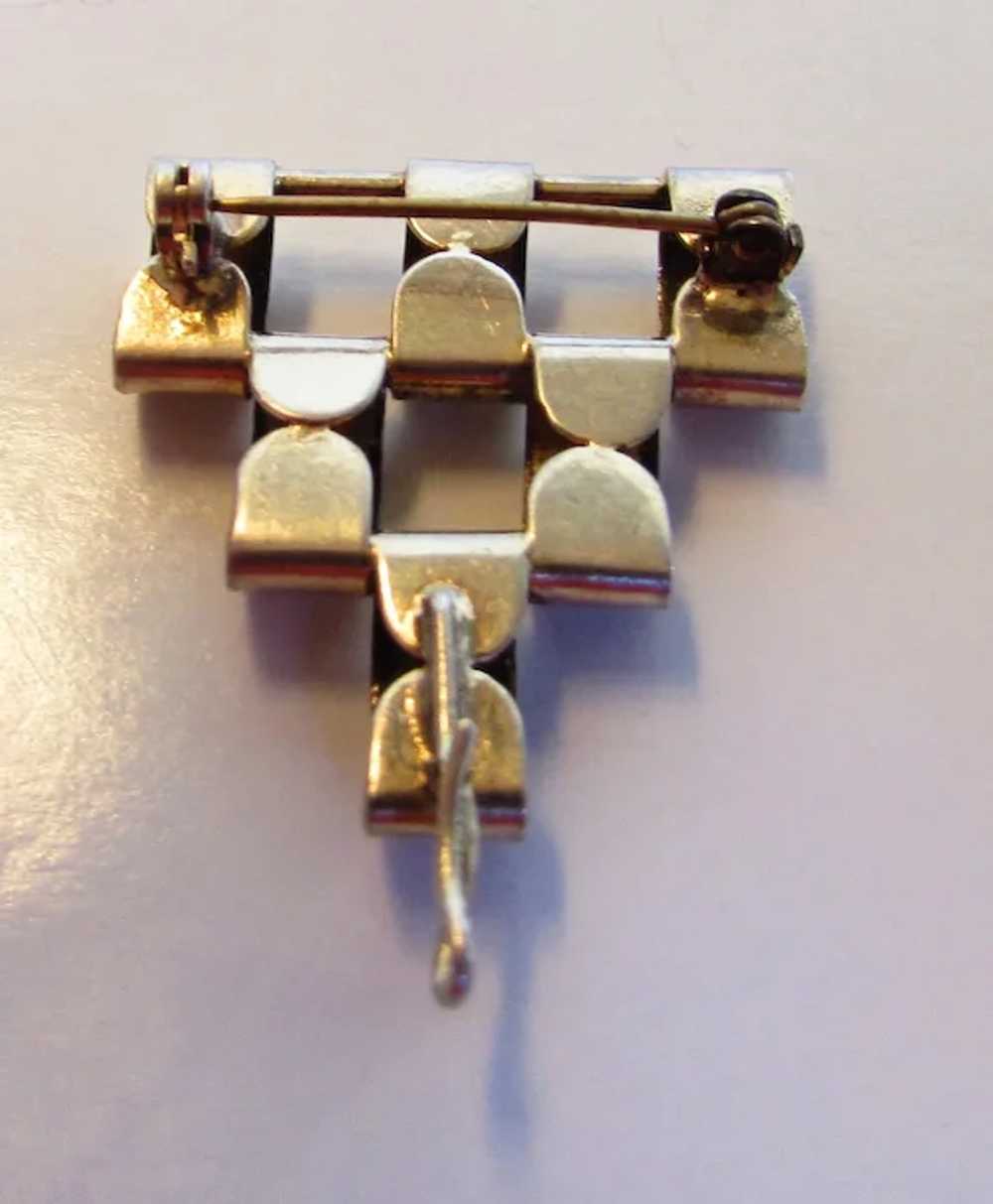 Sterling Silver Modernist Pin or Pendant - image 7