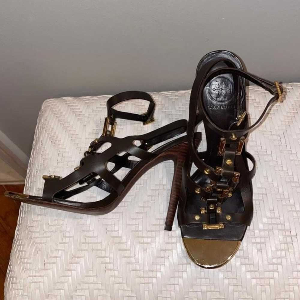 Tory Burch Tory Burch Leather Caged Sandals - image 4