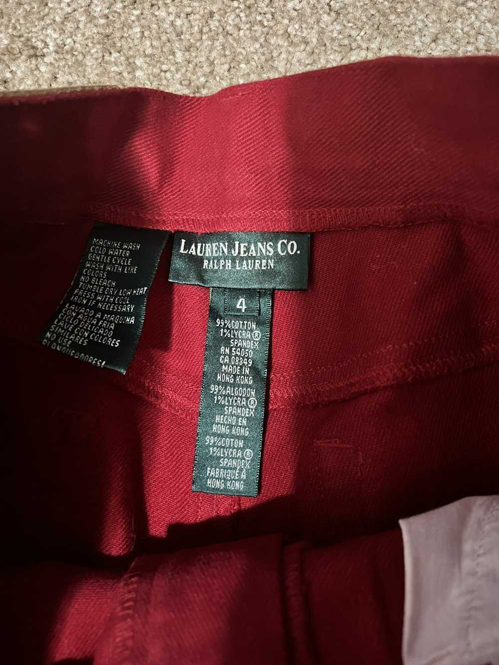 Polo Ralph Lauren × Streetwear × Vintage Red jeans - image 2
