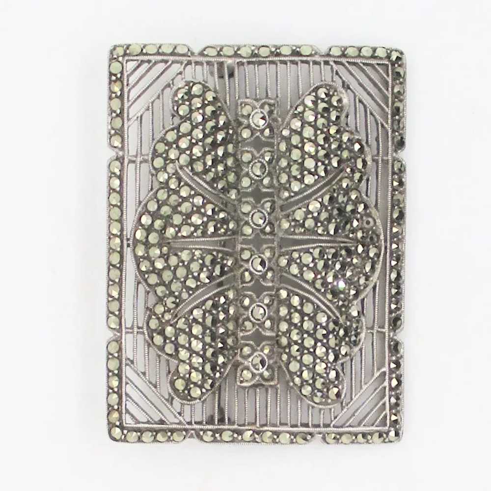 1980s German Marcasite Pin - image 2